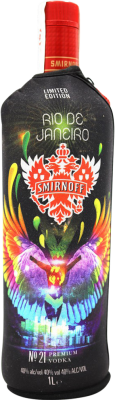 27,95 € 免费送货 | 伏特加 Smirnoff Nightlife Capitals Río de Janeiro 俄罗斯联邦 瓶子 1 L