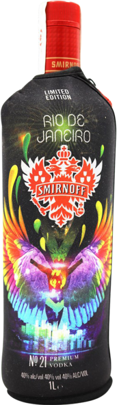 27,95 € 免费送货 | 伏特加 Smirnoff Nightlife Capitals Río de Janeiro 俄罗斯联邦 瓶子 1 L