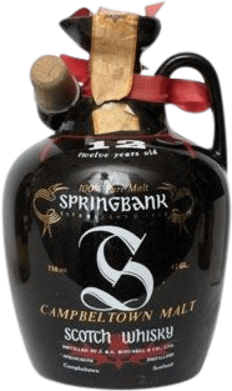 589,95 € Kostenloser Versand | Single Malt Whisky Springbank Ceramic Großbritannien 12 Jahre Flasche 70 cl