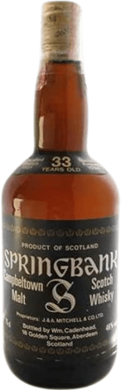 7 035,95 € Kostenloser Versand | Single Malt Whisky Springbank Großbritannien 33 Jahre Flasche 70 cl Sammlerstück Nicht zum Verzehr Geeignet