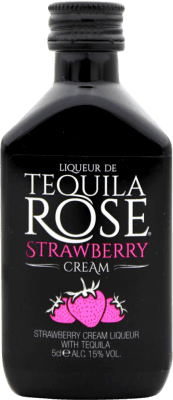 3,95 € Free Shipping | Liqueur Cream Tequila Rose Strawberry Mexico Miniature Bottle 5 cl