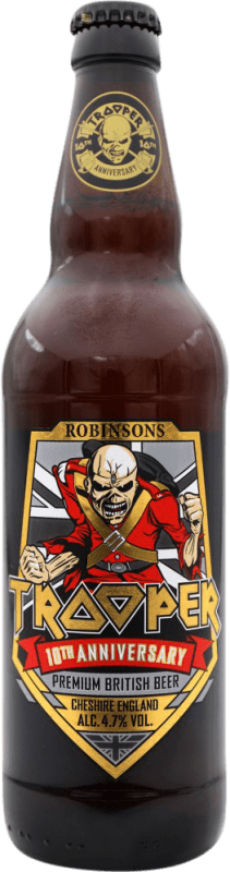 8,95 € Envío gratis | Cerveza Trooper 10th Anniversary Reino Unido Botella Medium 50 cl