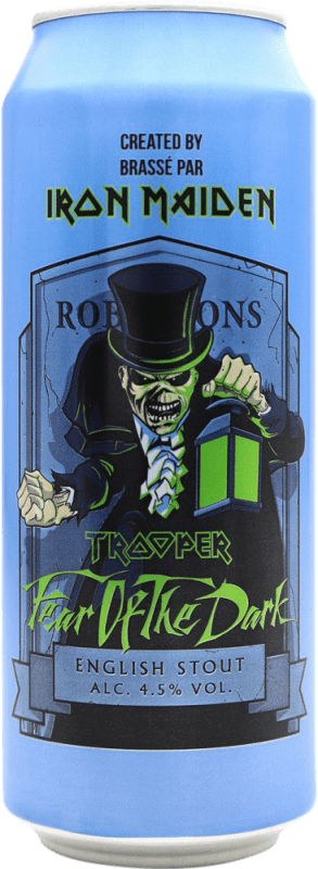 3,95 € Spedizione Gratuita | Birra Trooper Fear of the Dark Regno Unito Lattina Medium 50 cl