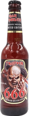 4,95 € Spedizione Gratuita | Birra Trooper Iron Maiden 666 Regno Unito Bottiglietta Terzo 33 cl