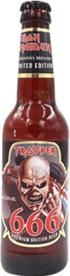 4,95 € 送料無料 | ビール Trooper Iron Maiden 666 イギリス 3分の1リットルのボトル 33 cl