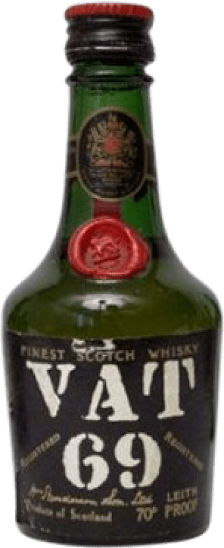 15,95 € Envoi gratuit | Whisky Blend Grant & Sons Vat 69 Royaume-Uni Mini-Bouteille 5 cl