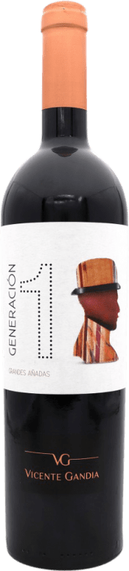 17,95 € Spedizione Gratuita | Vino Rosso Vicente Gandía Generación 1 Grandes Añadas Spagna 75 cl