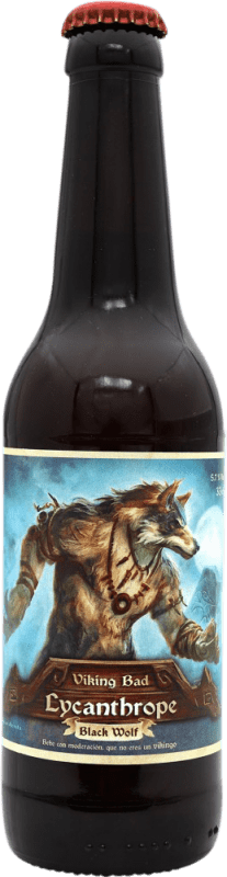 4,95 € 送料無料 | ハーブリキュール Viking Bad Hidromiel Lycanthrope スペイン 3分の1リットルのボトル 33 cl