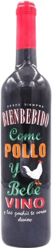 6,95 € Envío gratis | Vino tinto Vintae Bienbebido Come Pollo Joven D.O.Ca. Rioja España Botella 75 cl