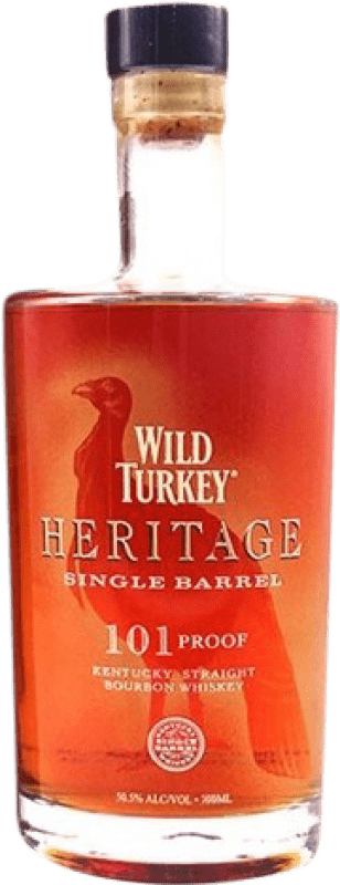 682,95 € Kostenloser Versand | Whisky Bourbon Wild Turkey Heritage Vereinigte Staaten Flasche 70 cl