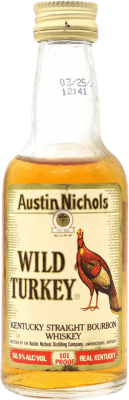 22,95 € Free Shipping | Whisky Bourbon Wild Turkey Collector's Specimen United States Miniature Bottle 5 cl