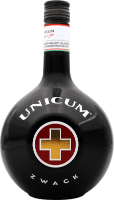 31,95 € Envio grátis | Licores Zwack Unicum Hungria Garrafa 1 L