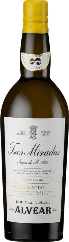 31,95 € Kostenloser Versand | Likörwein Alvear Tres Miradas Cerro Macho Vino de Parcela — Parzellenwein D.O. Montilla-Moriles Andalusien Spanien Pedro Ximénez 75 cl