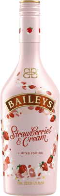 28,95 € Envío gratis | Crema de Licor Baileys Irish Cream Strawberries & Cream Edición Limitada España Botella 70 cl