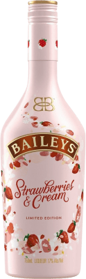 36,95 € Envío gratis | Crema de Licor Baileys Irish Cream Strawberries & Cream Limited Edition España Botella 70 cl