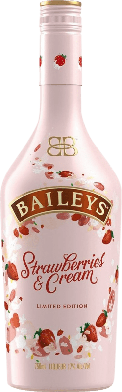 28,95 € Envoi gratuit | Crème de Liqueur Baileys Irish Cream Strawberries & Cream Édition Limitée Espagne Bouteille 70 cl