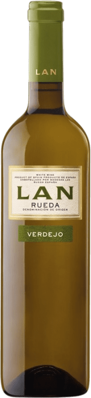 6,95 € Spedizione Gratuita | Vino bianco Lan D.O. Rueda Castilla y León Spagna Verdejo Bottiglia 75 cl