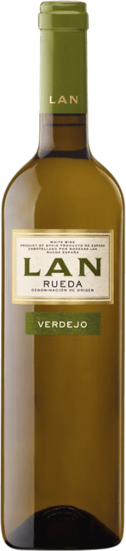 9,95 € Envío gratis | Vino Blanco Lan D.O. Rueda Castilla y León España Verdejo 75 cl