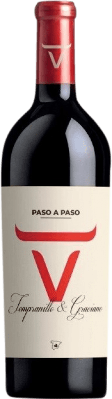 10,95 € Бесплатная доставка | Красное вино Volver Paso a Paso Tempranillo & Graciano I.G.P. Vino de la Tierra de Castilla Кастилья-Ла-Манча Испания Tempranillo, Graciano бутылка 75 cl