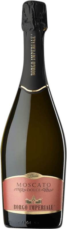 11,95 € 免费送货 | 白起泡酒 Borgo Imperiale D.O.C.G. Moscato d'Asti 皮埃蒙特 意大利 Muscat 瓶子 75 cl