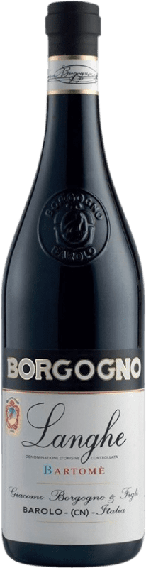 49,95 € Бесплатная доставка | Красное вино Giacomo Borgogno Bartomè D.O.C. Langhe Италия Nebbiolo бутылка 75 cl