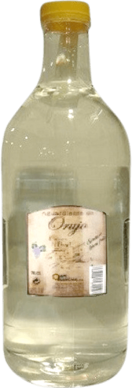 47,95 € Envio grátis | Aguardente Orujo Casas de Abril Blanco Castela-Mancha Espanha Garrafa Especial 3 L