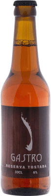 2,95 € 免费送货 | 啤酒 Gastro Tostada — 琥珀色啤酒 珍藏 卡斯蒂利亚 - 拉曼恰 西班牙 三分之一升瓶 33 cl