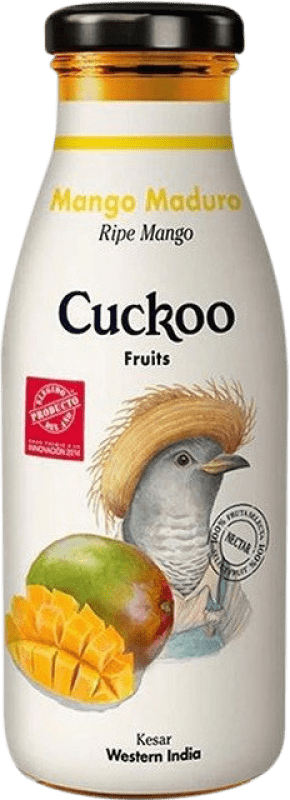 3,95 € Бесплатная доставка | Безалкогольные напитки Cuckoo Maduro Испания Мини-бутылка 25 cl Mango — Манго Без алкоголя