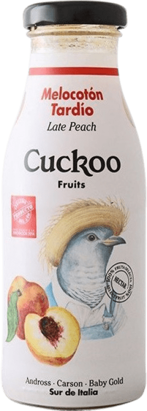 3,95 € 免费送货 | 饮料和搅拌机 Cuckoo Melocotón Tardío 西班牙 小瓶 25 cl 不含酒精