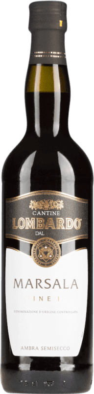 12,95 € Free Shipping | Red Wine Fratelli Lombardo Seco — Dry D.O.C. Marsala Sicily Italy Grillo, Inzolia Bottle 1 L