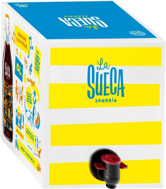 92,95 € Spedizione Gratuita | Sangria Limonata di Vino J.B. Berger La Sueca La Rioja Spagna Bag in Box 15 L