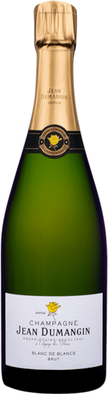 41,95 € 免费送货 | 白起泡酒 Jean Dumangin Blanc de Blancs Terroir 香槟 预订 A.O.C. Champagne 法国 Chardonnay 瓶子 75 cl