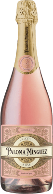 16,95 € 免费送货 | 玫瑰气泡酒 EA Vinos by Manzaneque Paloma Mínguez Rosé 香槟 D.O. Cava 巴伦西亚社区 西班牙 Grenache 瓶子 75 cl