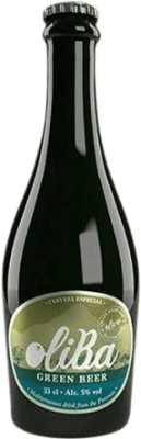 2,95 € Бесплатная доставка | Пиво Oliba Green Praga Испания треть литровая бутылка 33 cl