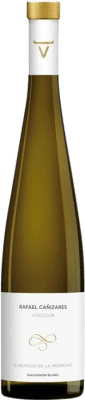 16,95 € Envío gratis | Vino Blanco Rafa Cañizares D.O. Alicante Comunidad Valenciana España Sauvignon Botella Magnum 1,5 L