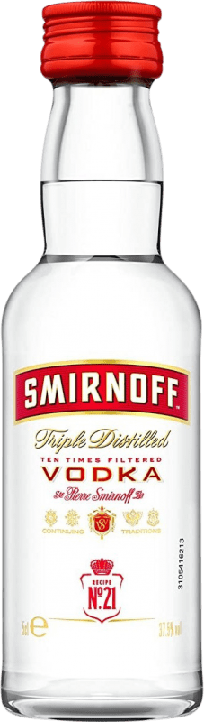 3,95 € Kostenloser Versand | Wodka Smirnoff Russland Miniaturflasche 5 cl