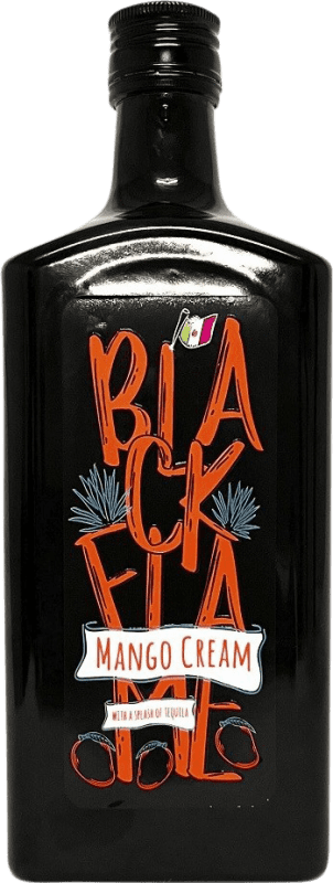 7,95 € Free Shipping | Liqueur Cream SyS Black Flame Mango Tequila Valencian Community Spain Bottle 70 cl