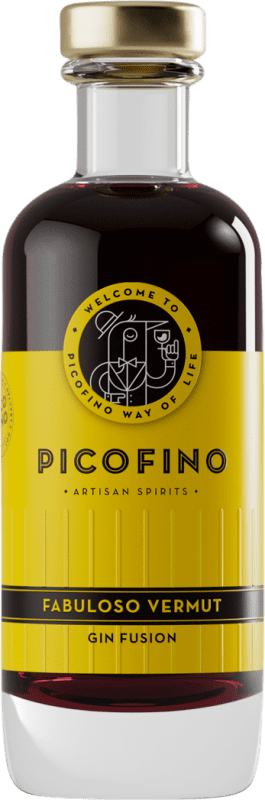 13,95 € Free Shipping | Vermouth Patito Ruso Picofino Gin Fusion Principality of Asturias Spain Small Bottle 20 cl