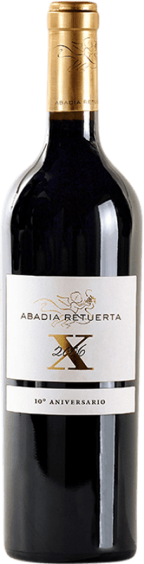 379,95 € Бесплатная доставка | Красное вино Abadía Retuerta X Aniversario I.G.P. Vino de la Tierra de Castilla y León Кастилия-Леон Испания Tempranillo, Merlot, Syrah, Cabernet Sauvignon, Petit Verdot, Touriga Nacional бутылка 75 cl