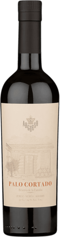 14,95 € Free Shipping | Red wine Argüeso Palo Cortado 1822 D.O. Jerez-Xérès-Sherry Andalusia Spain Palomino Fino Medium Bottle 50 cl