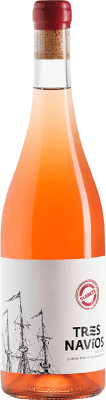 14,95 € Kostenloser Versand | Rosé-Wein Barco del Corneta Tres Navíos Clarete D.O. Cigales Kastilien und León Spanien Tempranillo, Viura, Verdejo, Bourboulenc, Clairette Blanche Flasche 75 cl