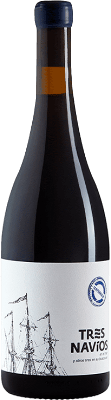 33,95 € 免费送货 | 红酒 Barco del Corneta Tres Navíos D.O. Cigales 卡斯蒂利亚莱昂 西班牙 Tempranillo, Grenache, Bobal 瓶子 75 cl