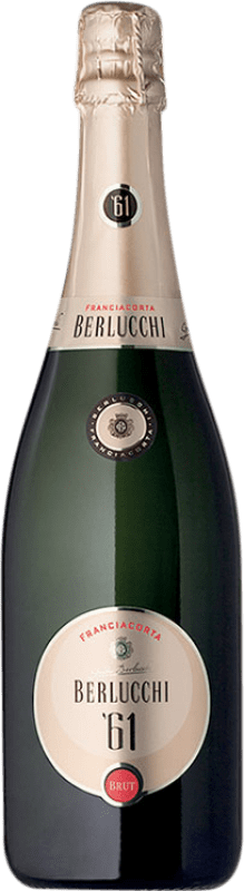 34,95 € 免费送货 | 白起泡酒 Berlucchi 61 Brut — 起泡酒 干型 D.O.C.G. Franciacorta 意大利 Pinot Noir — 黑皮诺, Chardonnay — 莎当妮 瓶装 75 cl