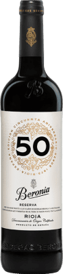 22,95 € 免费送货 | 红酒 Beronia 50 Aniversario 预订 D.O.Ca. Rioja 拉里奥哈 西班牙 Tempranillo, Graciano 瓶子 75 cl