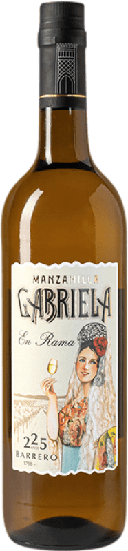 37,95 € Envoi gratuit | Vin Fortifié Barrero Gabriela 225 Aniversario Fino en Rama — Non Filtré D.O. Manzanilla-Sanlúcar de Barrameda Andalousie Espagne Palomino Fino Bouteille 75 cl
