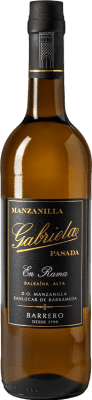 25,95 € 免费送货 | 强化酒 Barrero Gabriela Manzanilla Pasada en Rama D.O. Manzanilla-Sanlúcar de Barrameda 安达卢西亚 西班牙 Listán White 瓶子 75 cl