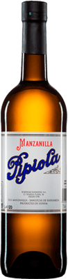 9,95 € 送料無料 | 強化ワイン Barrero Pipiola Manzanilla D.O. Manzanilla-Sanlúcar de Barrameda アンダルシア スペイン Listán White ボトル 75 cl