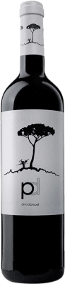 6,95 € Envío gratis | Vino tinto Bleda Pino Doncel Black D.O. Jumilla Región de Murcia España Syrah, Monastrell, Petit Verdot Botella 75 cl