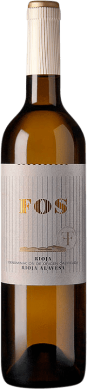 10,95 € Spedizione Gratuita | Vino bianco Fos Blanco D.O.Ca. Rioja La Rioja Spagna Viura Bottiglia 75 cl