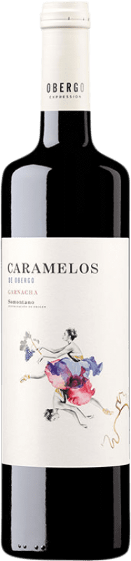 9,95 € Envio grátis | Vinho Tinto Obergo Caramelos D.O. Somontano Catalunha Espanha Garnacha — Grenache Garrafa 75 cl